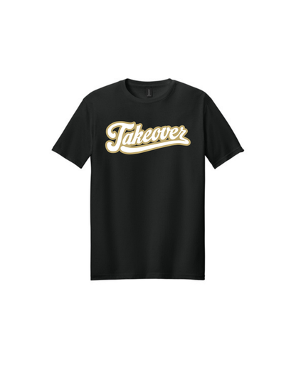 CAT Takeover- Cotton Tee Shirt- Cursive TAKEOVER
