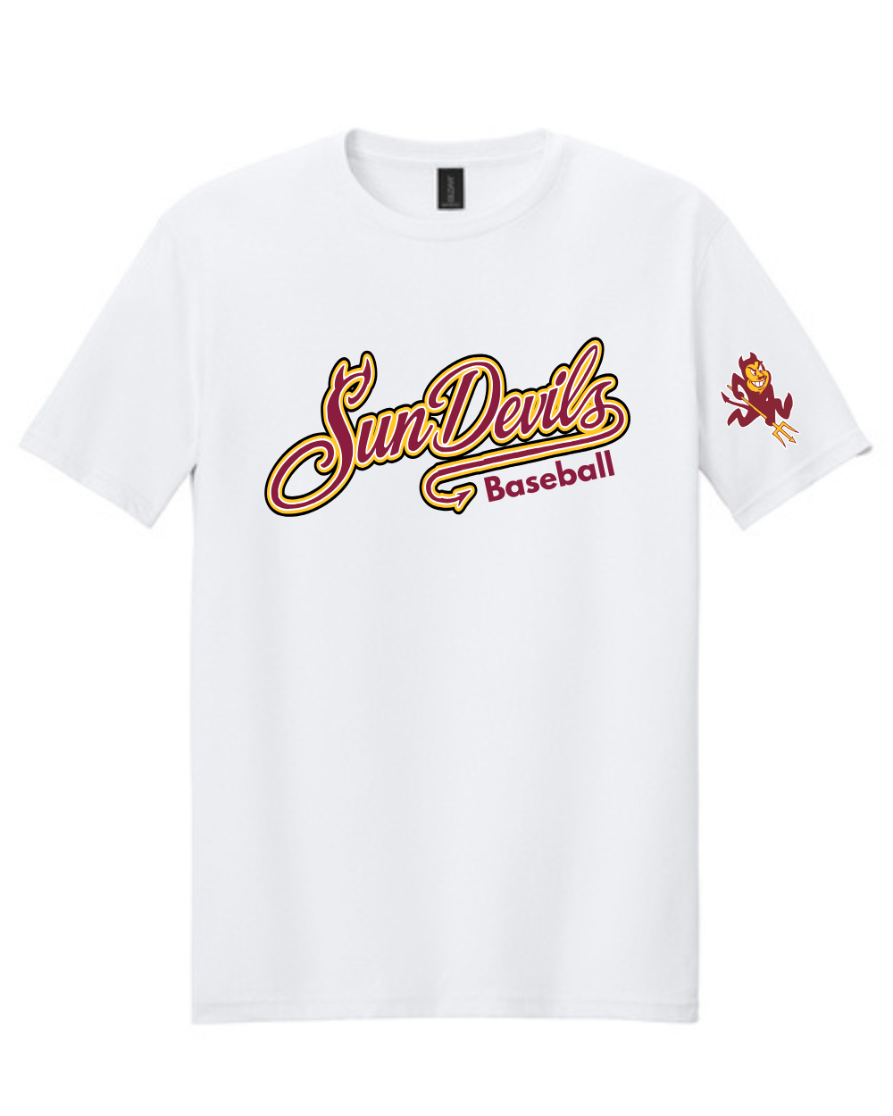 GC Sun Devils Baseball-  Sun Devils Script Short Sleeve Cotton Tee