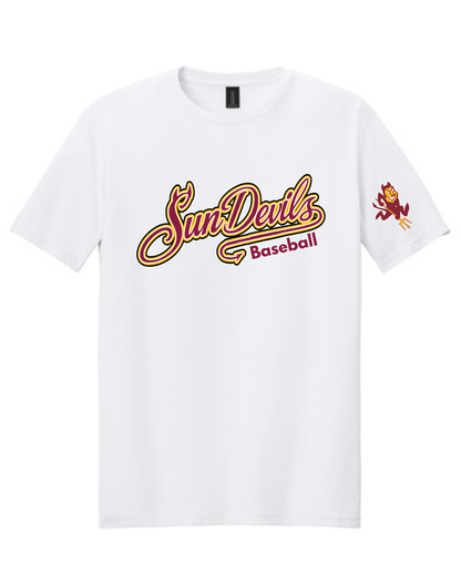 GC Sun Devils Baseball-  Sun Devils Script Short Sleeve Cotton Tee