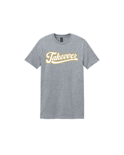 CAT Takeover- Cotton Tee Shirt- Cursive TAKEOVER