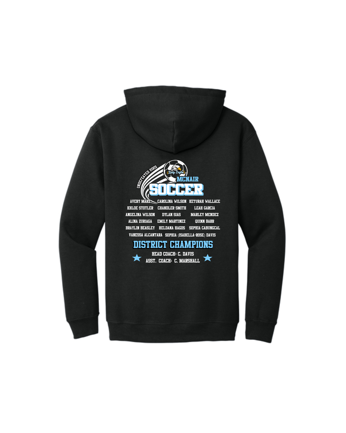 McNair Soccer - 8th Grade Undefeated District Champions Hoodie