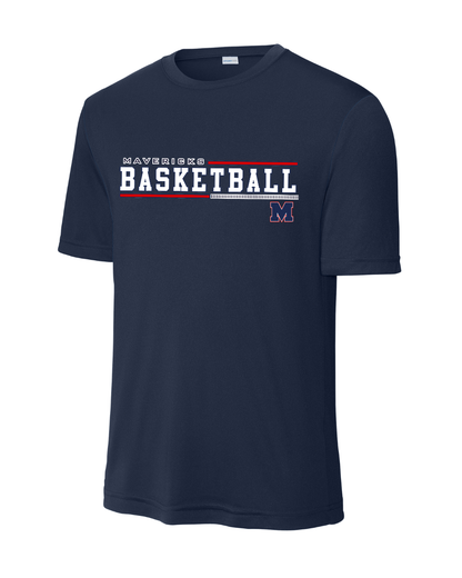 Manvel Basketball- Mavericks Basketball Short Sleeve Performance Tee