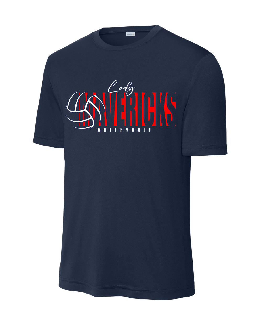 Manvel Volleyball-  Lady Mavericks Short Sleeve Performance Tee