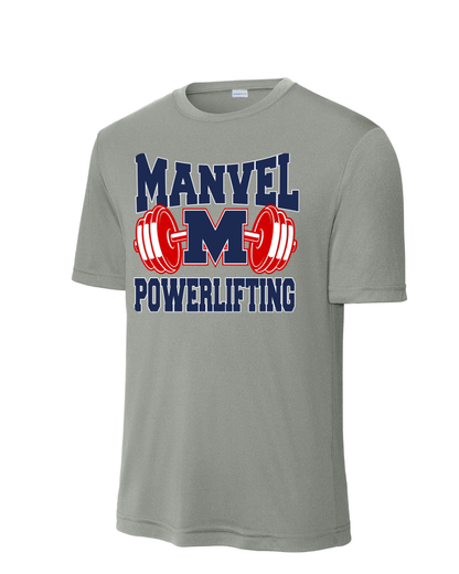 Manvel Powerlifitng-  Manvel Powerlifting Short Sleeve Performance Tee