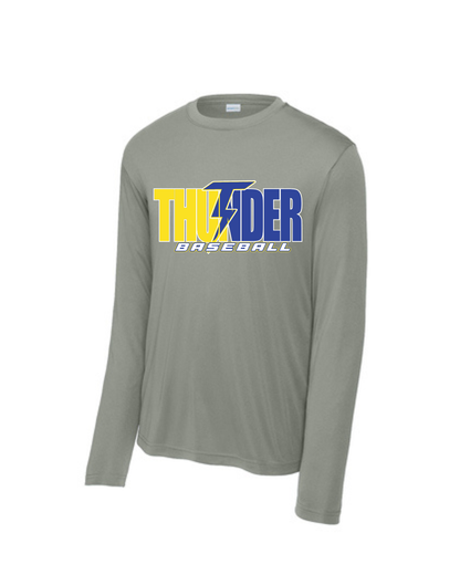 Thunder Baseball-Split Thunder Baseball Long Sleeve Performance Tee