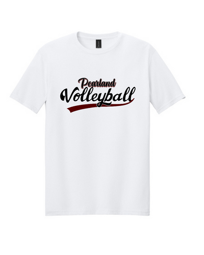 PHS Volleyball-Pearland Volleyball Cotton Tee- White