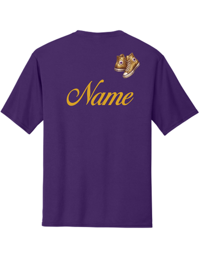 Step into the Rhythm-  Purple Dancer Performance Tee