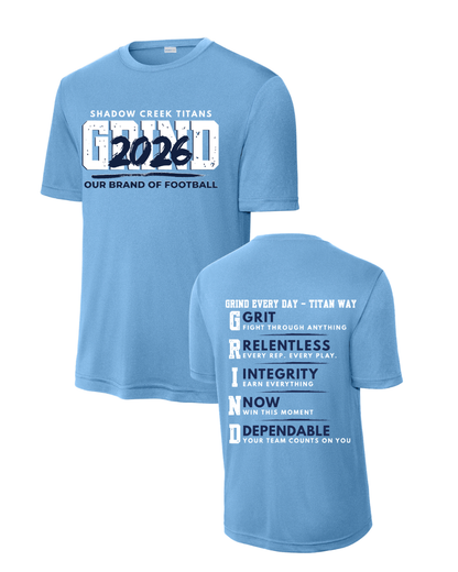 Shadow Creek Titans-  Titans Grind 2026 Short Sleeve Performance Tee