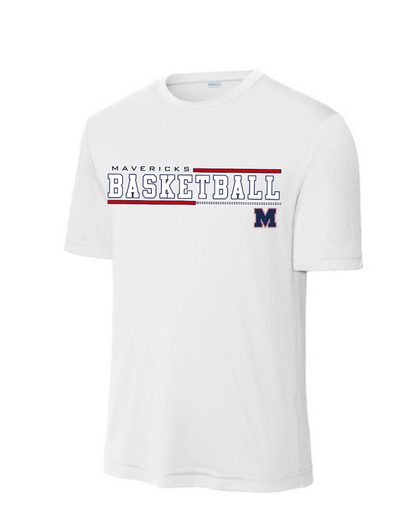 Manvel Basketball- Mavericks Basketball Short Sleeve Performance Tee