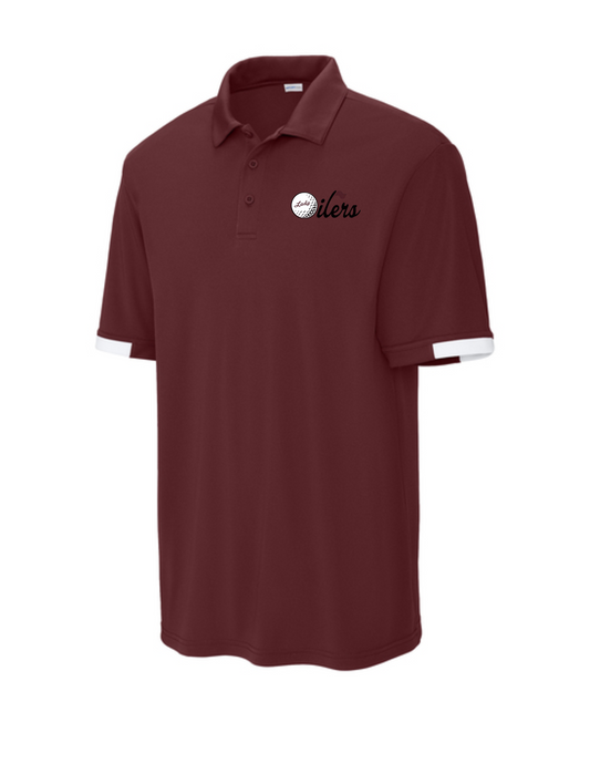 PHS Golf- Pearland Lady Golf Tee Logo Sport-Tek Club Colorblock Polo - Maroon