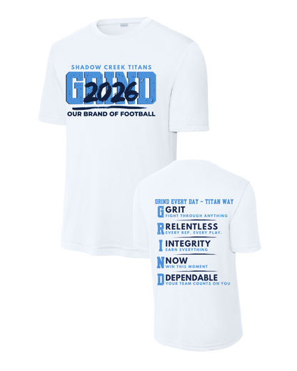 Shadow Creek Titans-  Titans Grind 2026 Short Sleeve Performance Tee