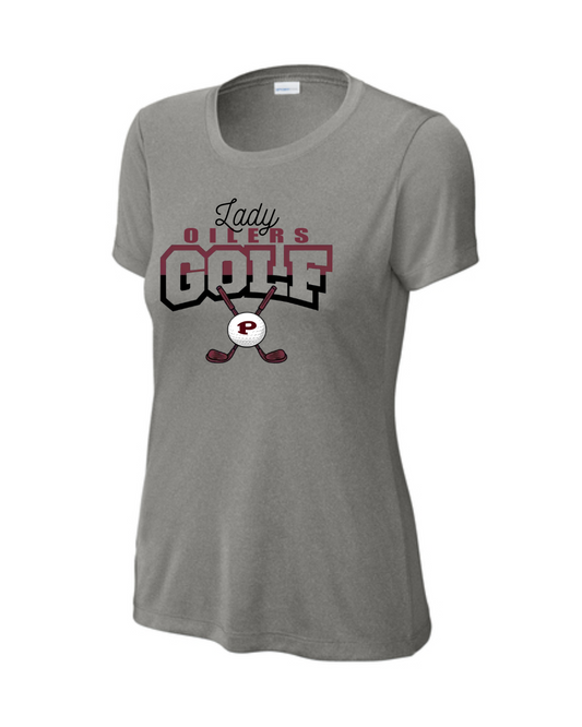 PHS  Golf- Pearland Golf Sticks Performance Ladies Tee - Grey