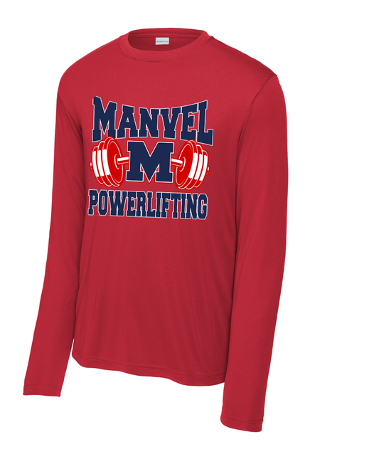 Manvel Powerlifting - Manvel Powerlifting Long Sleeve Performance Tee