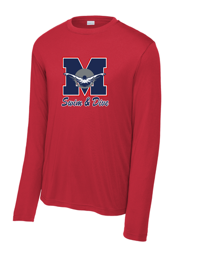 Manvel Swim & Dive- Manvel Swim Long Sleeve Performance Tee