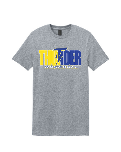 Thunder Baseball- Split  Thunder Baseball Short Sleeve Cotton Tee