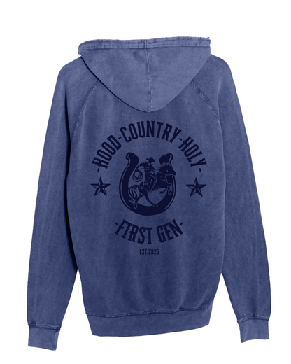 First Gen- Vintage Hood, Country, Holy Hoodie