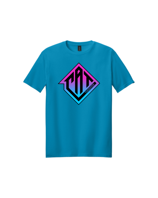 Cat Takeover - Blue & Pink CAT Cotton Tee Shirt