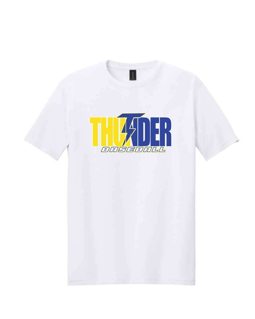 Thunder Baseball- Split  Thunder Baseball Short Sleeve Cotton Tee