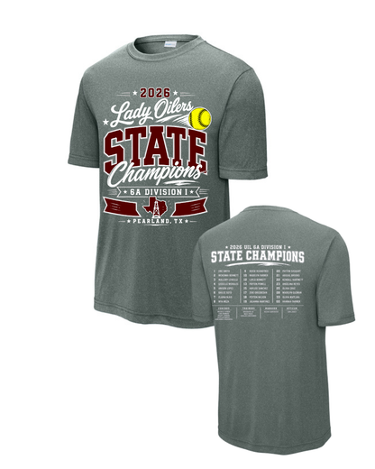 PHS Softball-State Championships Performance Short Sleeve Tee
