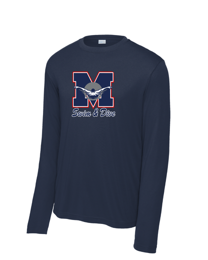 Manvel Swim & Dive- Manvel Swim Long Sleeve Performance Tee