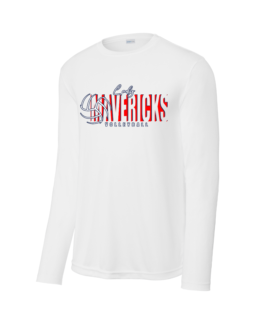 Manvel Volleyball- Lady Mavericks Long Sleeve Performance Tee