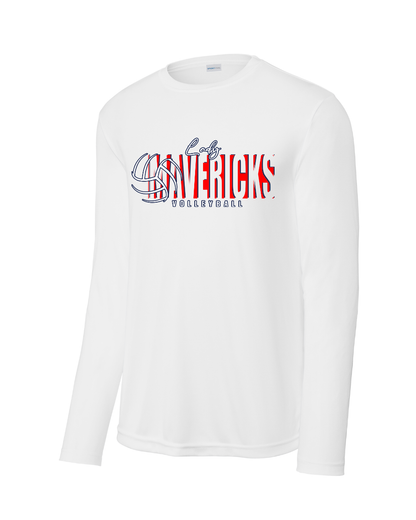Manvel Volleyball- Lady Mavericks Long Sleeve Performance Tee