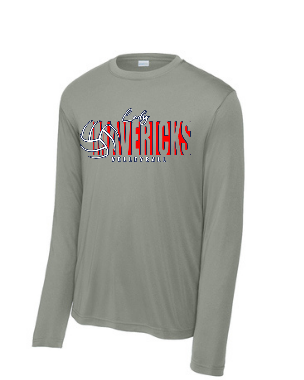 Manvel Volleyball- Lady Mavericks Long Sleeve Performance Tee