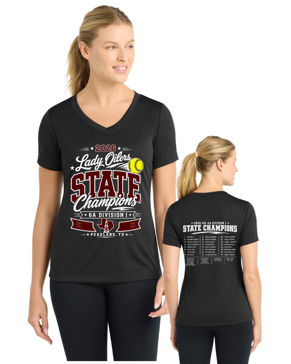 PHS Softball-State Championships Ladies Performance Short Sleeve Tee