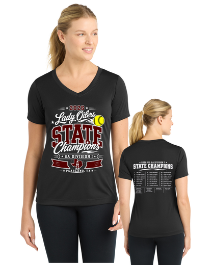 PHS Softball-State Championships Ladies Performance Short Sleeve Tee
