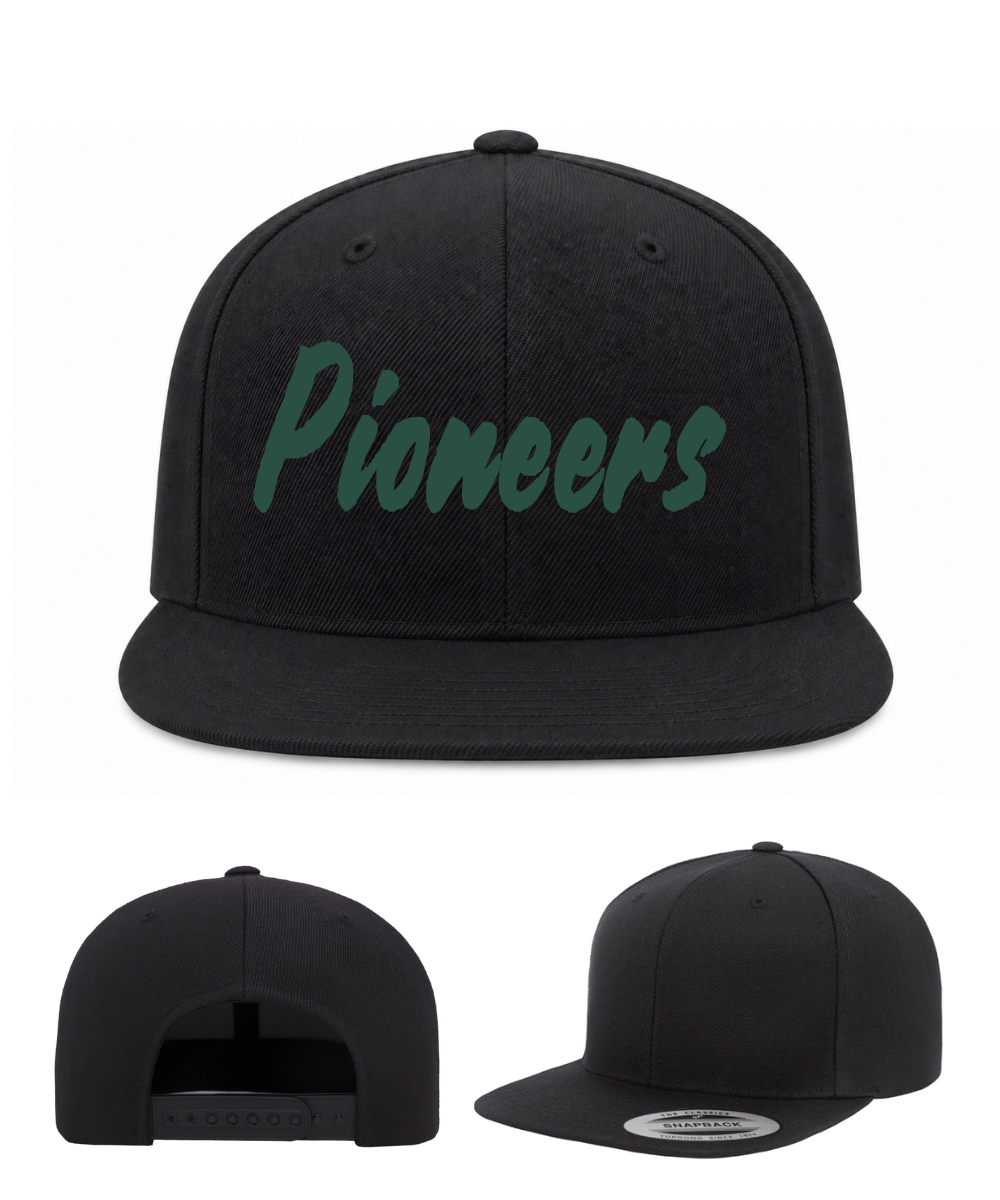 Pioneers Spiritwear- Embroidered Pioneers Classic Flat Bill Hat