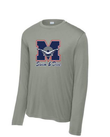 Manvel Swim & Dive- Manvel Swim Long Sleeve Performance Tee