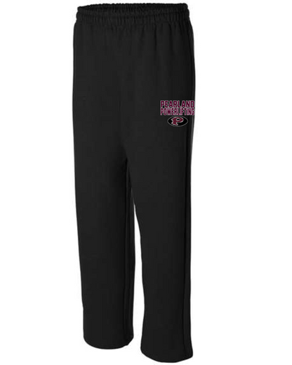 Pearland Powerlifting- PHS Logo Cotton Fleece Pants- Black