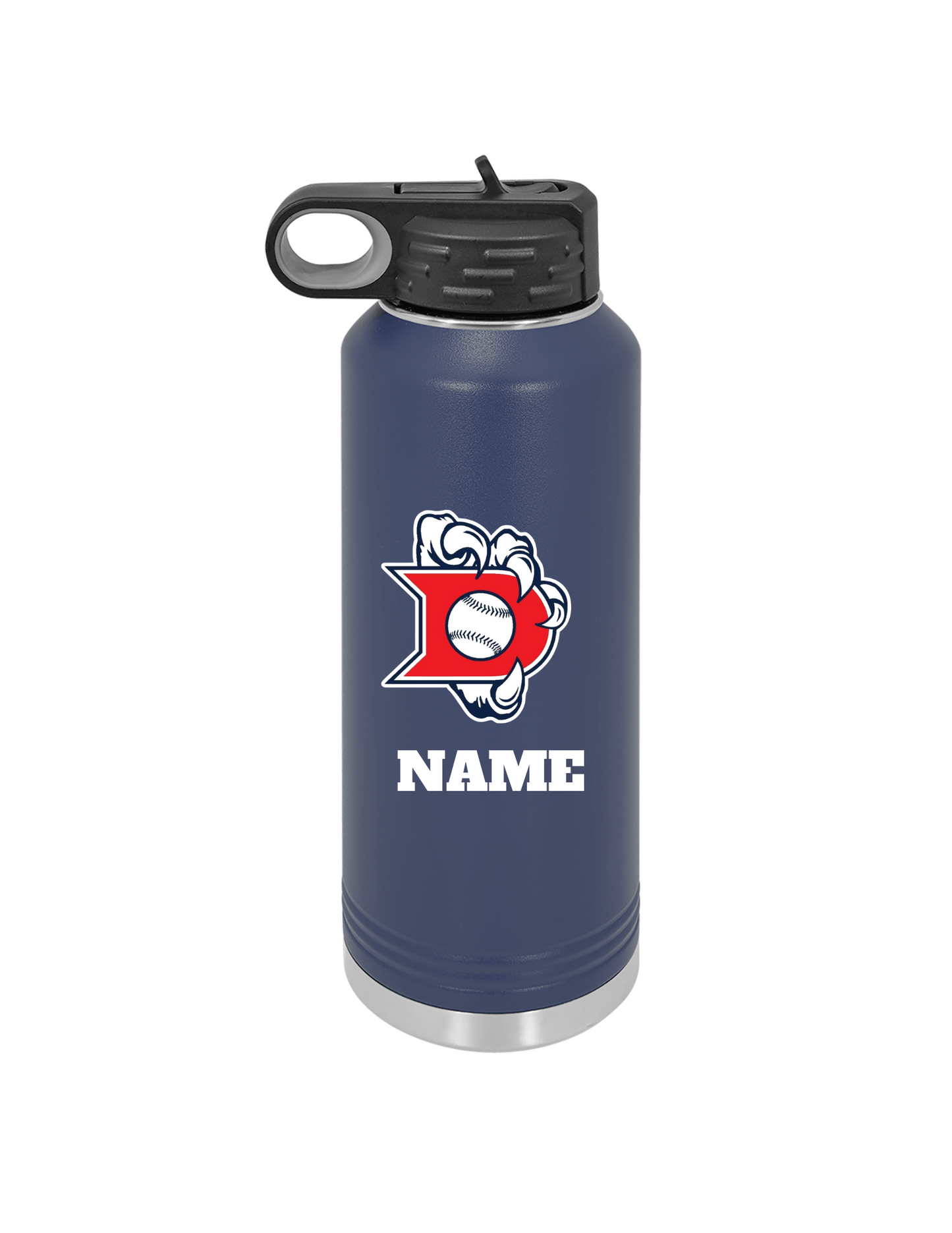 Dawson Baseball- 40 oz Water Bottle - Navy