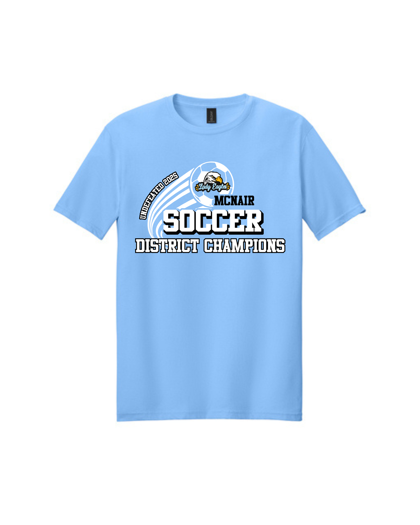 McNair Soccer - 8th Grade Undefeated District Champions Cotton Tee Shirt