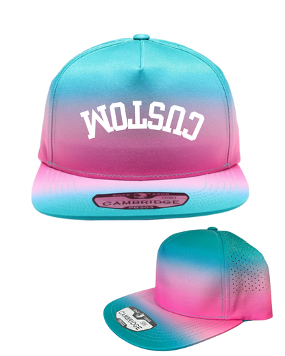 Hats- Cambridge Ombre Perforated Snap Back Hats