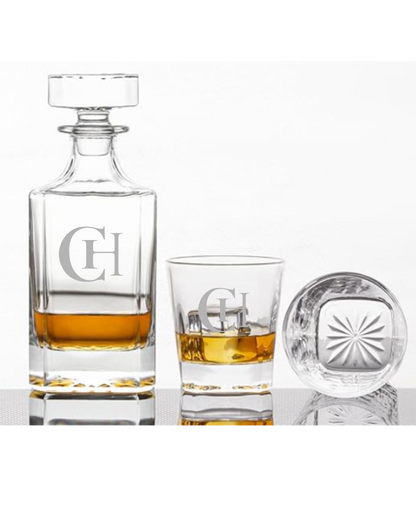 Gift-Personalized Engraved Decanter Set