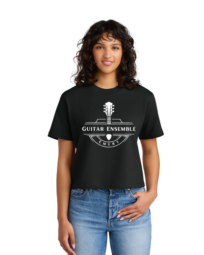 Emery Weiner Guitar Ensemble- Ladies Heavyweight Boxy Crop Tee