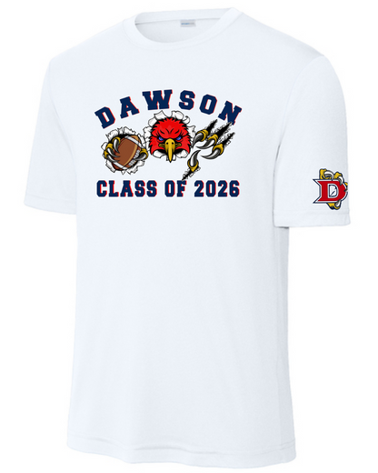 Dawson HS- Football Senior Night Performance Tee- White