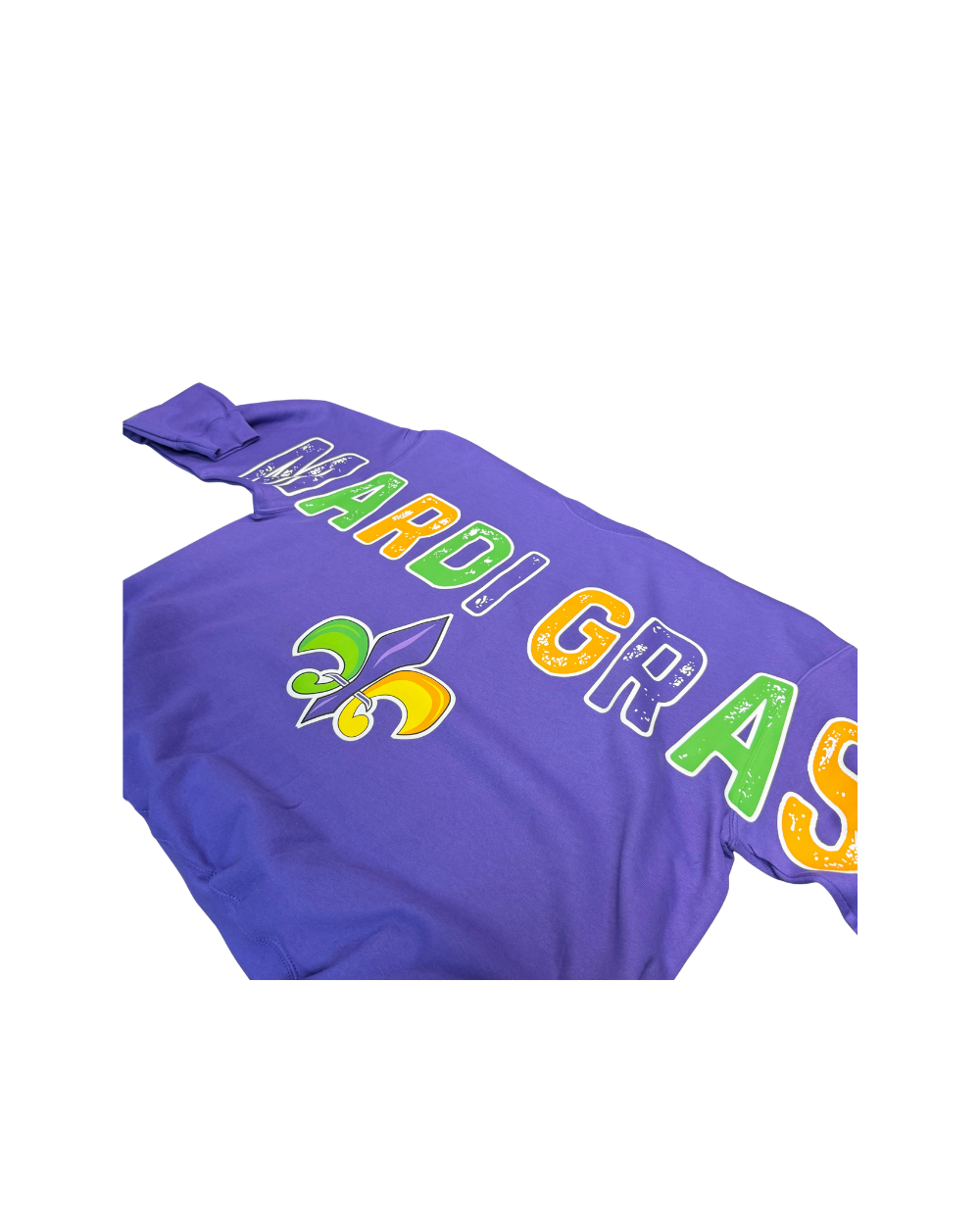 Sweatshirt-Mardi Gras Fleur De Lis  Oversized Sweatshirt