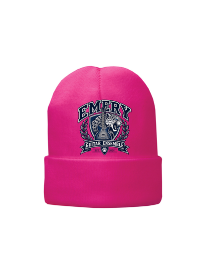 Emery Weiner Guitar Ensemble- Embroidered Traditional Fleece Lined Beanies