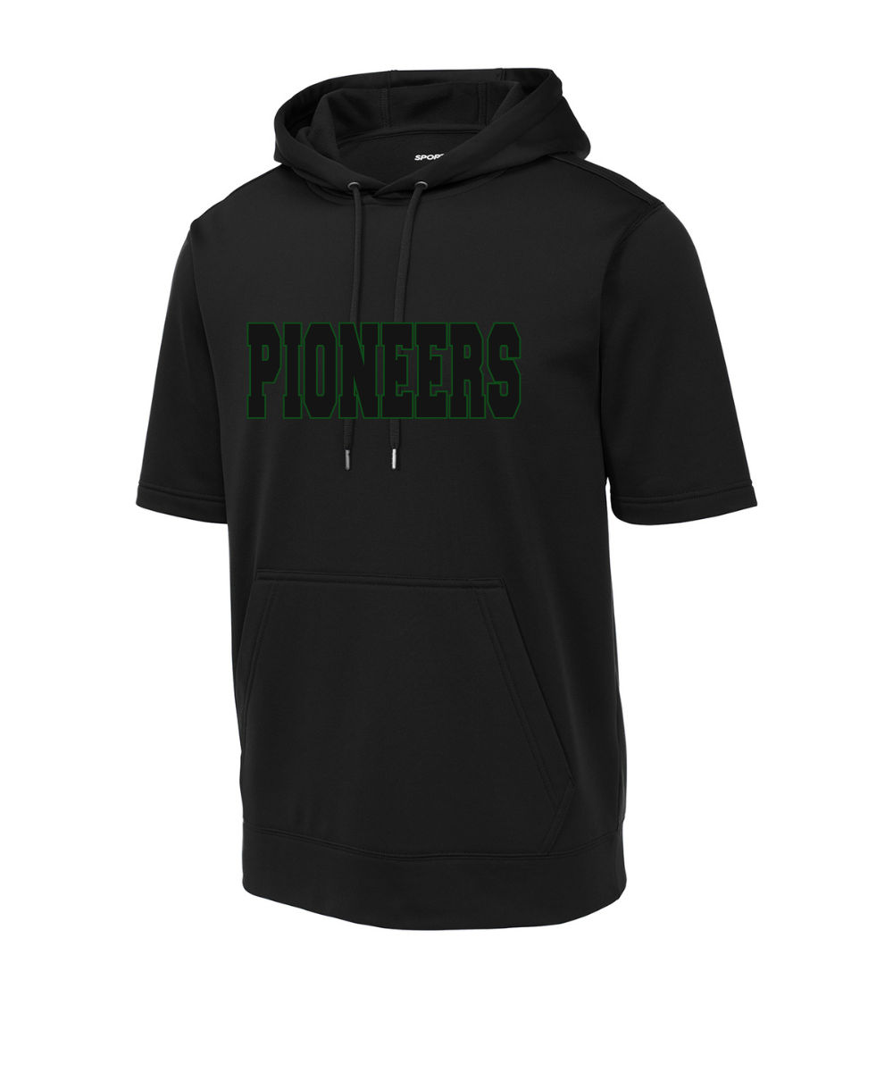 Pioneers- Embroidered Pioneers Applique  Short Sleeve Performance Hoodie