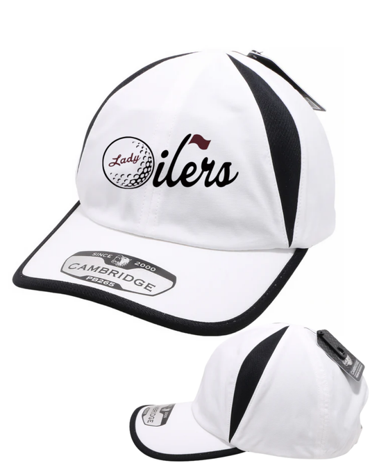 PHS Golf - Lady Oilers Cambridge ActiveWear Unstructured Hat - White