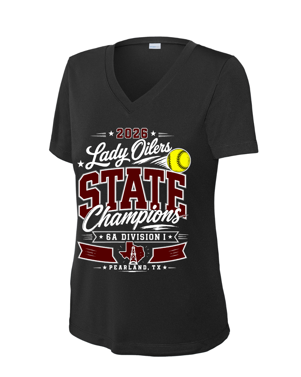 PHS Softball-State Championships Ladies Performance Short Sleeve Tee