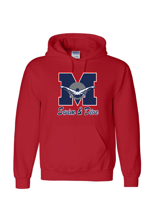 Manvel Swim & Dive- Manvel Swim Cotton blend Hoodie