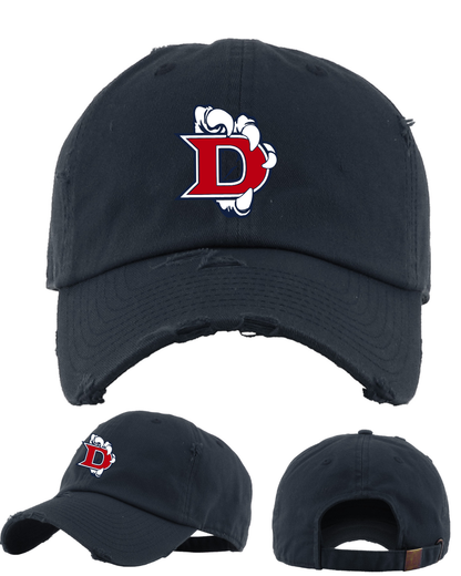Dawson Baseball - Claw Logo Distressed Dad Hat