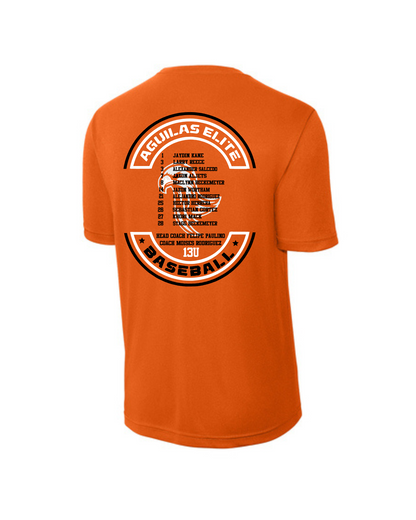 Aguilas Elite-AE Baseball Performance Tee- Orange