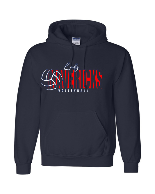 Mavericks Volleyball- Lady Mavericks Cotton blend Hoodie