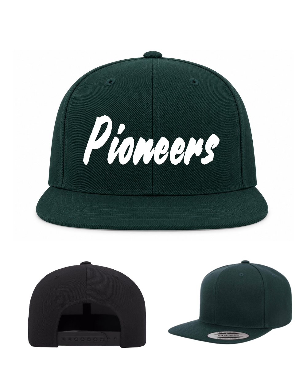 Pioneers Spiritwear- Embroidered Pioneers Classic Flat Bill Hat