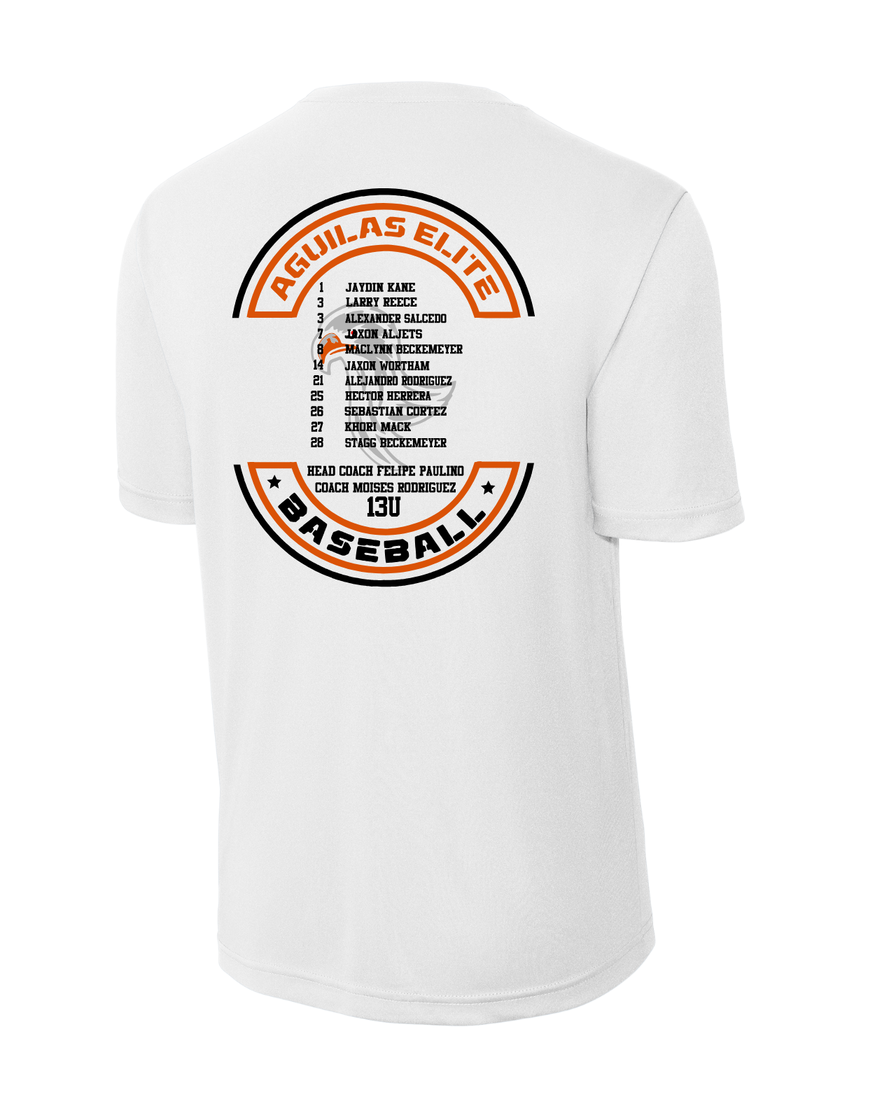 Aguilas Elite-AE Baseball WS Performance Tee- White