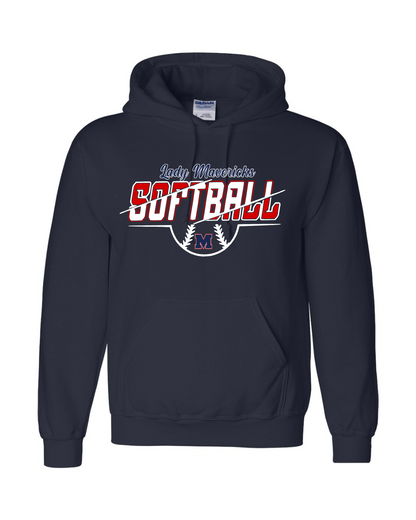 Manvel Softball- Lady Mavericks Softball Cotton blend Hoodie